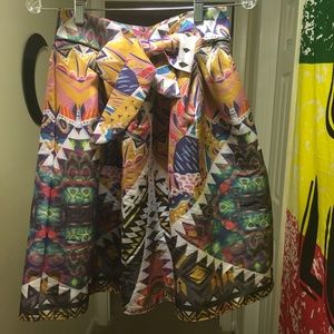 Multi-Color Flare-out Skirt